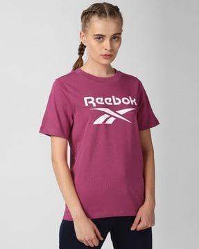 logo print regular fit round-neck t-shirt