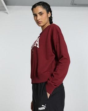 logo print regular fit sweatshirt