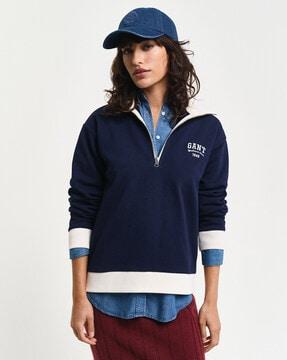 logo print regular fit sweatshirt