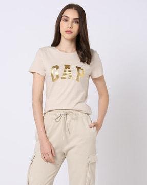logo print relaxed fit crew-neck t-shirt