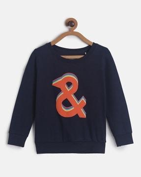 logo print round-neck sweatshirt