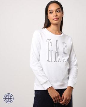 logo print round-neck sweatshirt