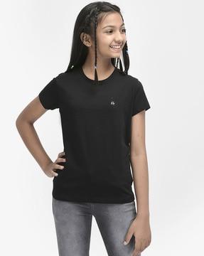 logo print round-neck t-shirt