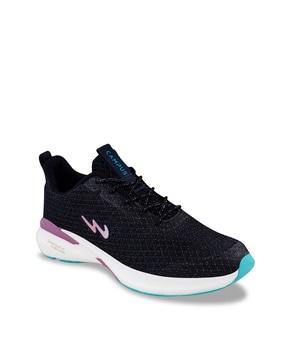 logo print running sports shoes