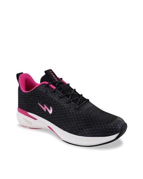 logo print running sports shoes