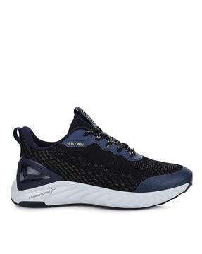 logo print running sports shoes