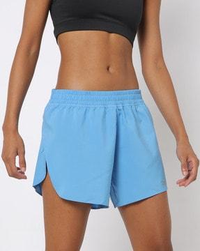 logo print shorts with elasticated waist