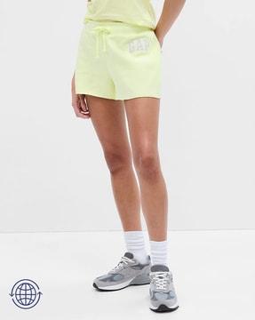 logo print shorts