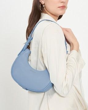 logo print shoulder bag