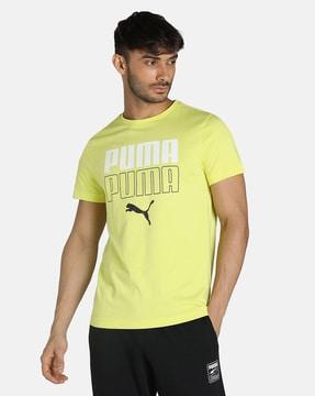 logo print slim fit crew-neck t-shirt