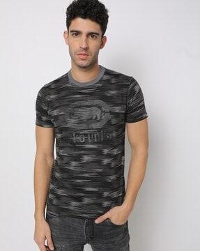 logo print slim fit crew-neck t-shirt