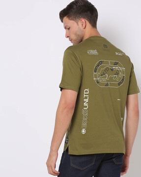 logo print slim fit crew-neck t-shirt