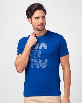 logo print slim fit crew-neck t-shirt