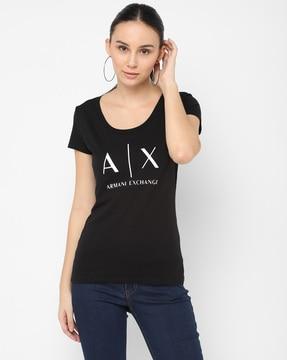 logo print slim fit crew-neck t-shirt