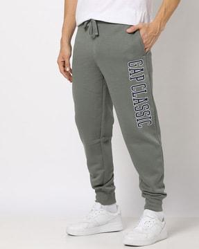 logo print slim fit joggers