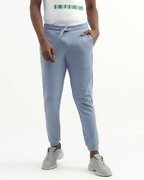 logo print slim fit joggers