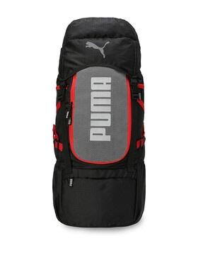 logo print sports backpack