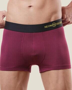 logo print trunks with elasticated waist