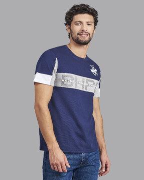 logo printed polo regular fit t-shirt