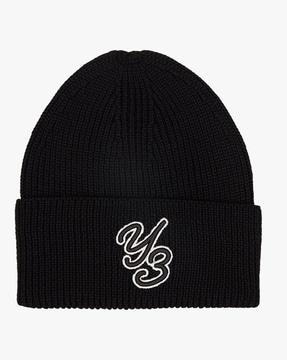 logo solid beanie