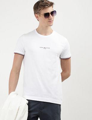 logo tipped short sleeve t-shirt