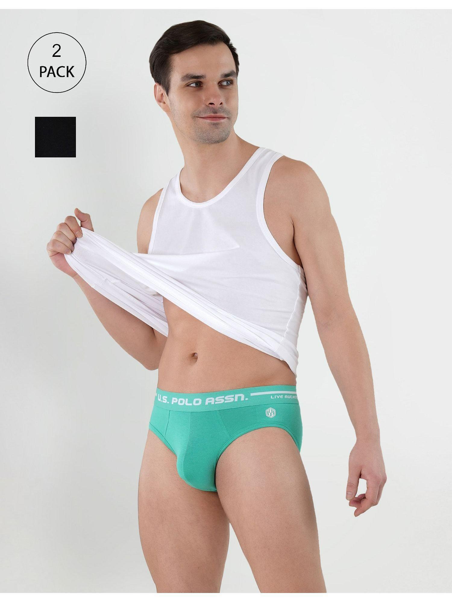 logo waistband cotton stretch iyah briefs (set of 2)