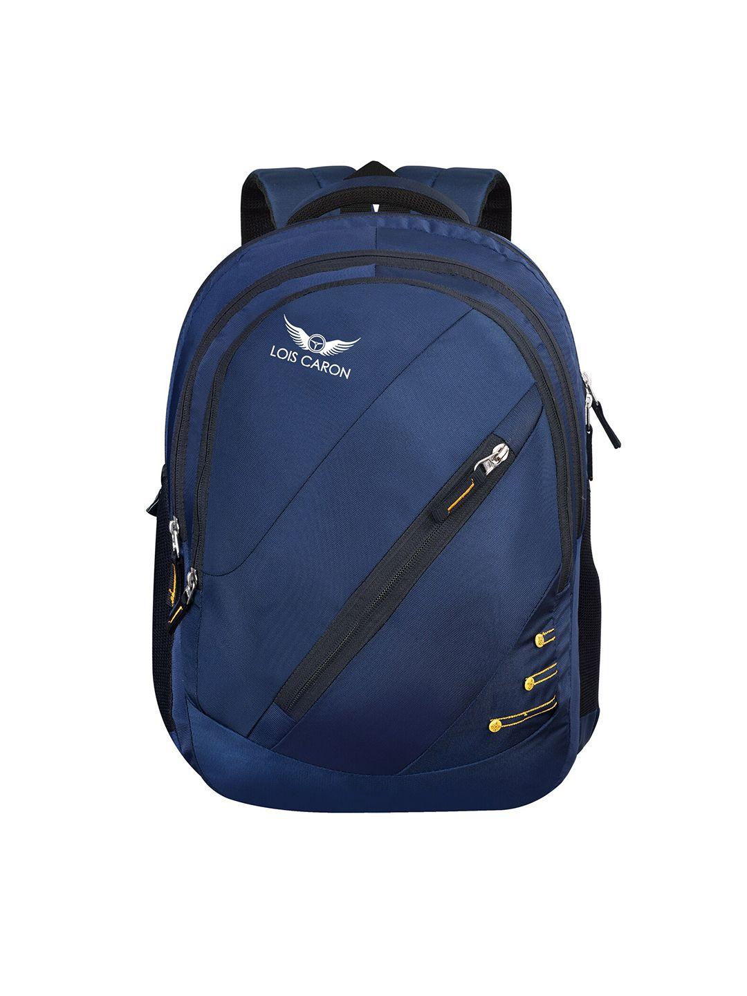 lois caron unisex blue & black backpack