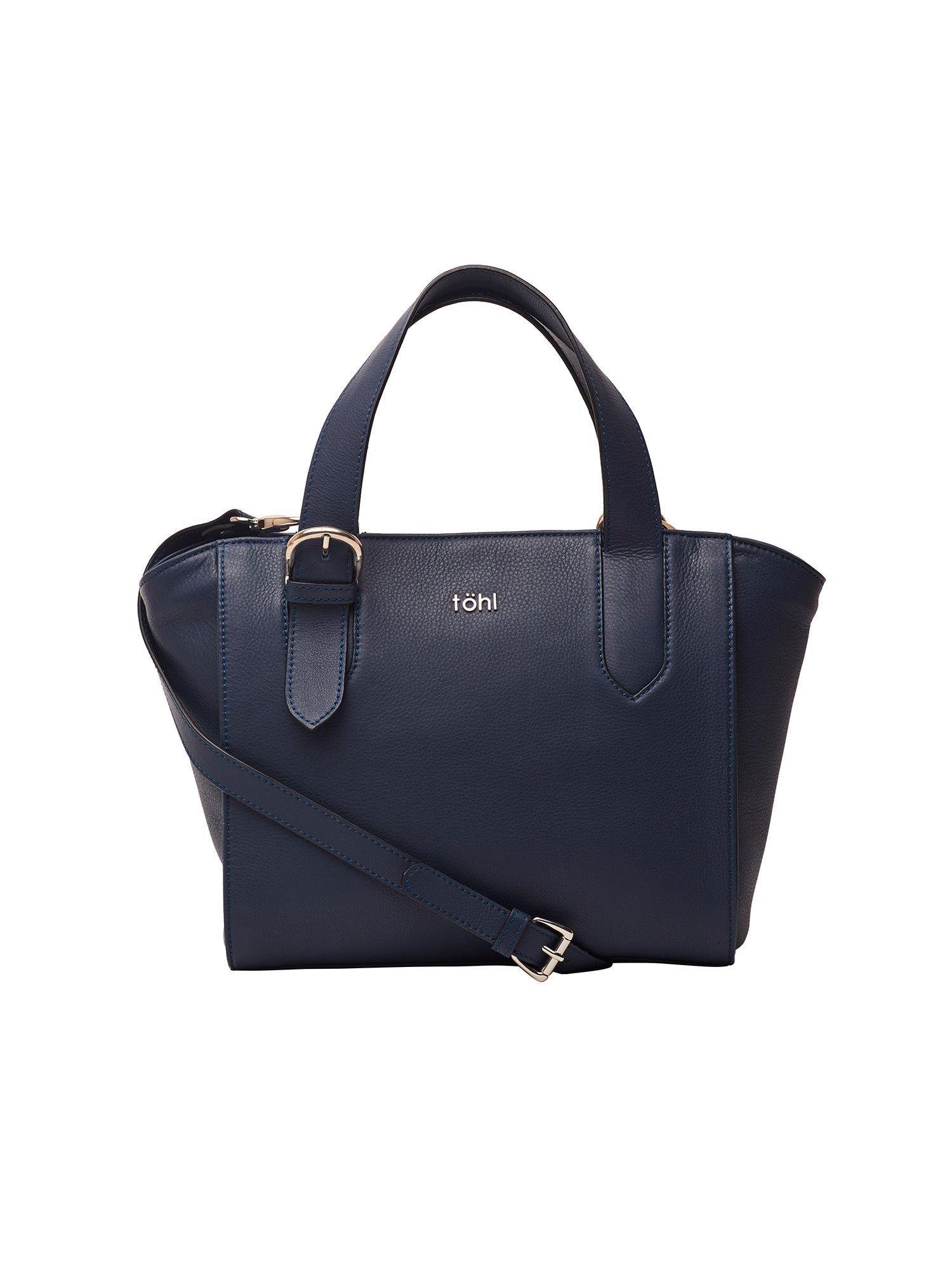 lombard womens handbag - navy blue
