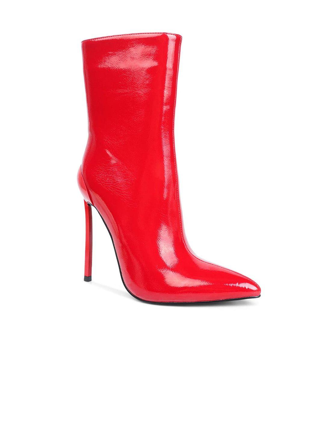london rag women heeled mid-top regular boots