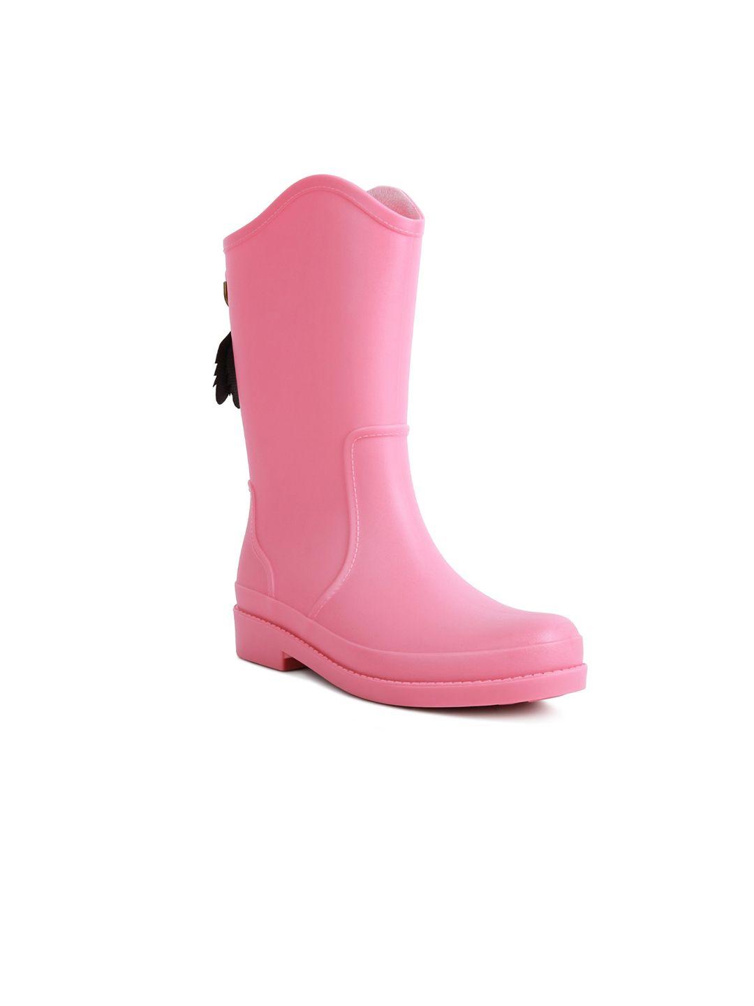 london rag women high top block heels rain boots