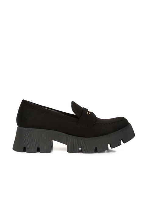 london rag women's black casual loafers