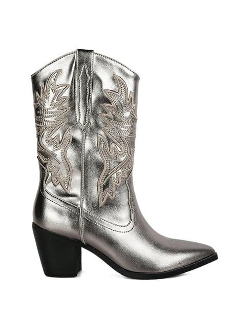 london rag women's grey cowboy boots
