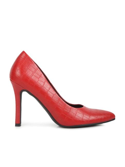 london rag women's red stiletto pumps