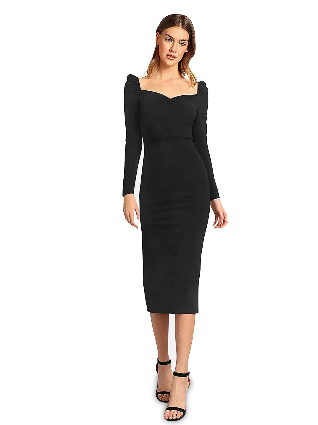 london belly sweetheart neck bodycon midi dress