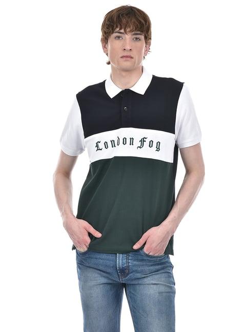 london fog green regular fit polo t-shirt