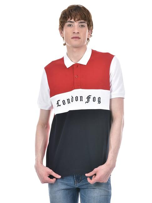 london fog multicolor regular fit polo t-shirt