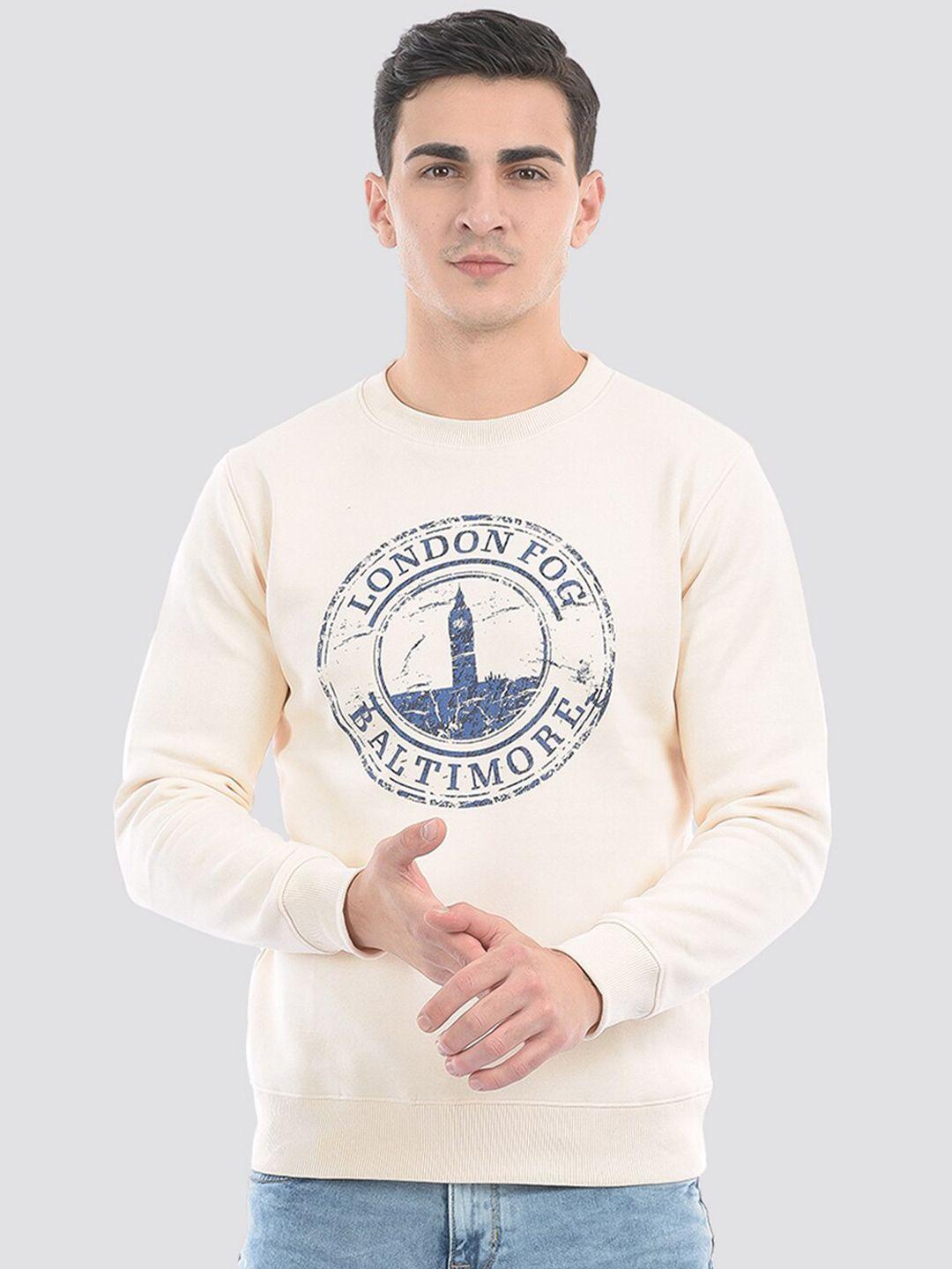 london fog printed pullover sweatshirt