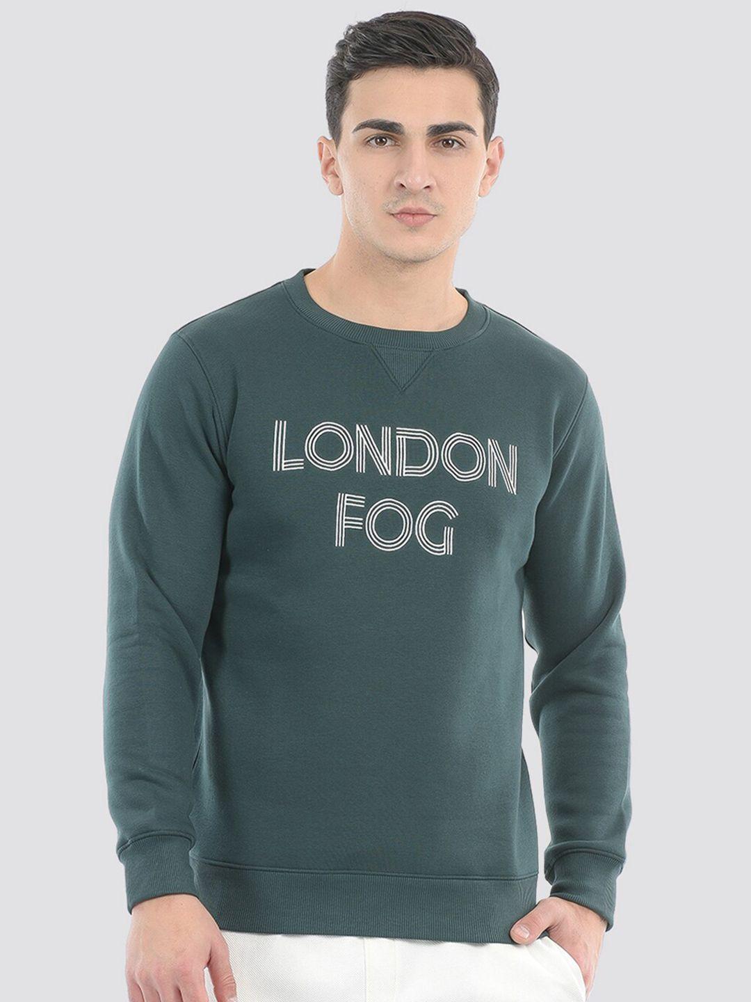 london fog typography printed pullover sweatshirt