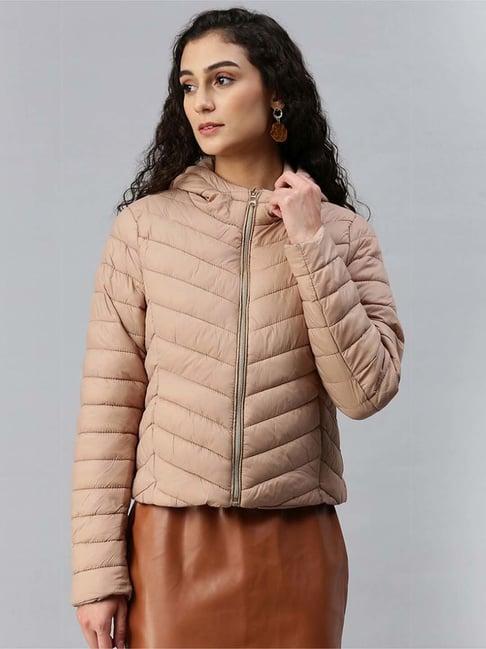 london rag beige quilted pattern jacket