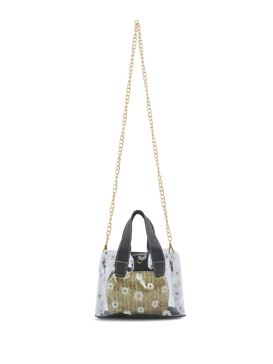 london rag black printed handheld bag