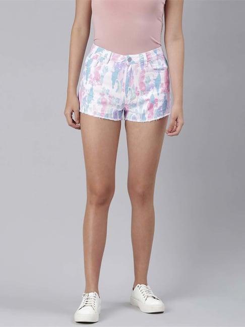 london rag blue cotton printed shorts