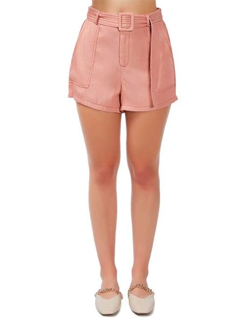 london rag pink mid rise shorts