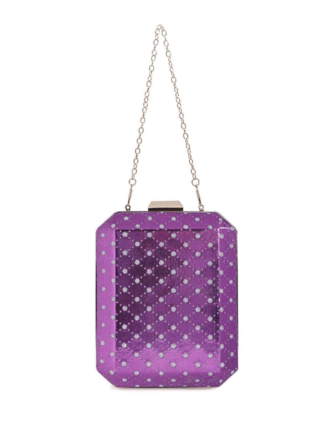 london rag purple printed sling bag