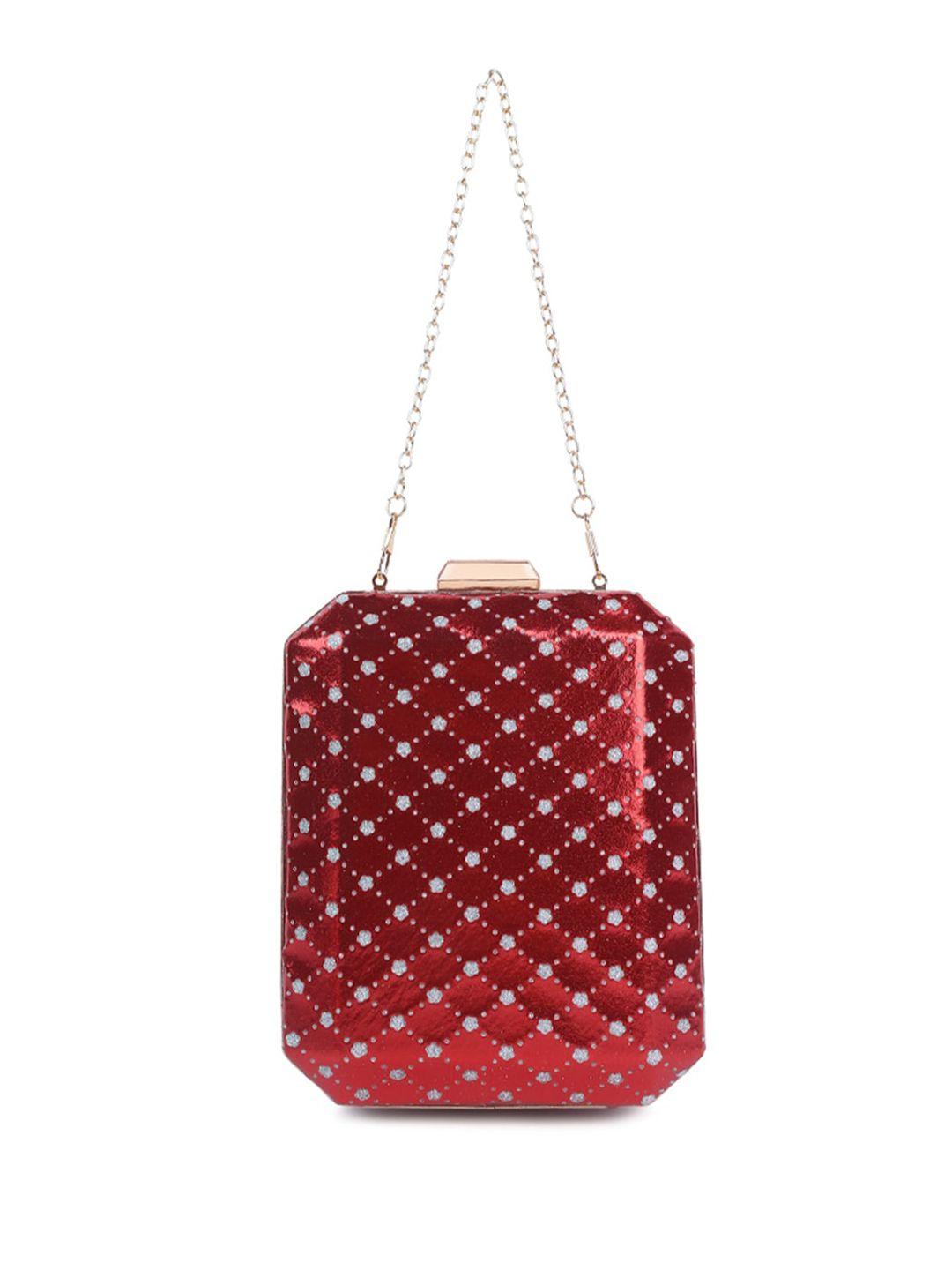 london rag red printed sling bag