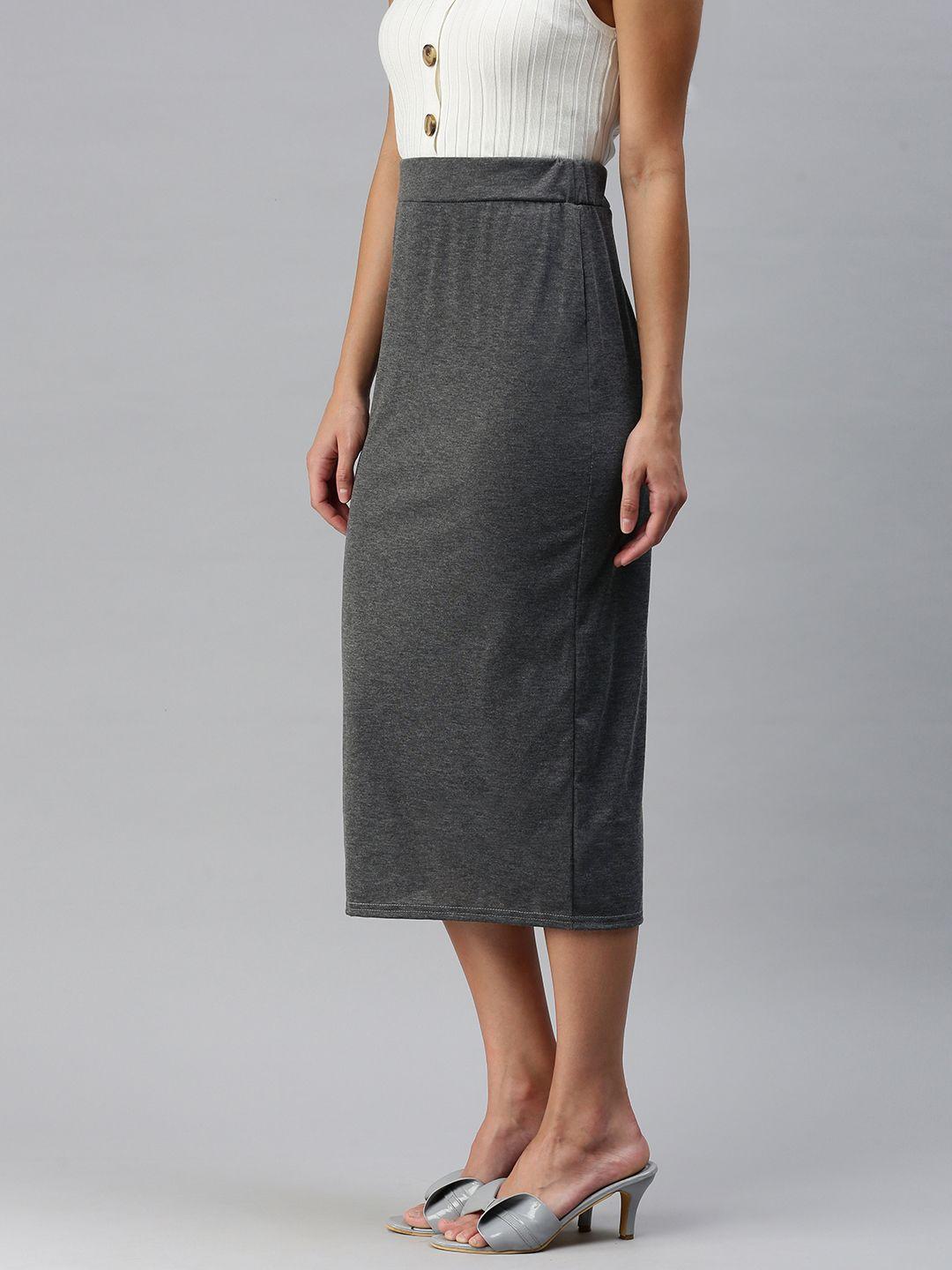 london rag solid pencil midi skirt