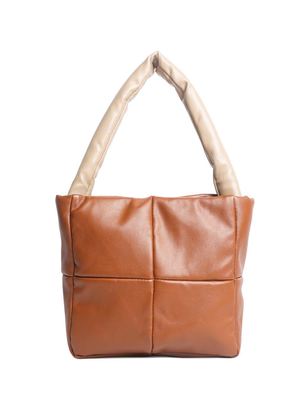 london rag tan pu handheld bag