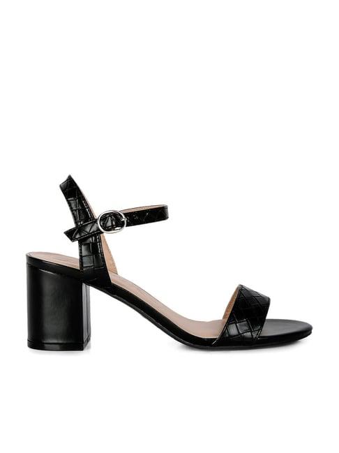 london rag women's black ankle strap sandals