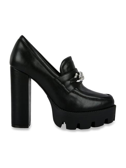 london rag women's black casual loafers