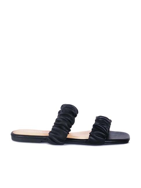 london rag women's black casual sandals