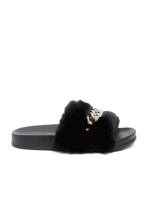 london rag women's black casual slides